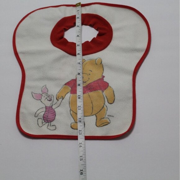 Vintage First Years Winnie the Pooh & Piglet Pullover Bib 1990s - Picture 9 of 12